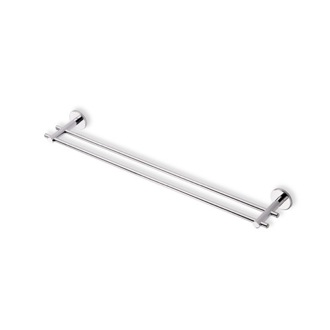 Double Towel Bar Chrome 24 Inch Double Towel Bar Made in Brass StilHaus VE05.2-08